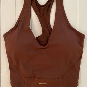 Gymshark Whitney Simmons Crop Tank Brown S
